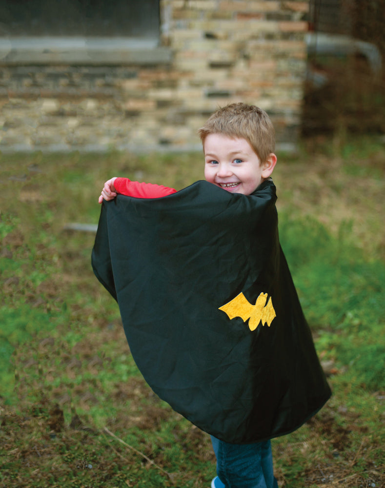 Reversible Spider & Bat Cape - Size 4-6 years