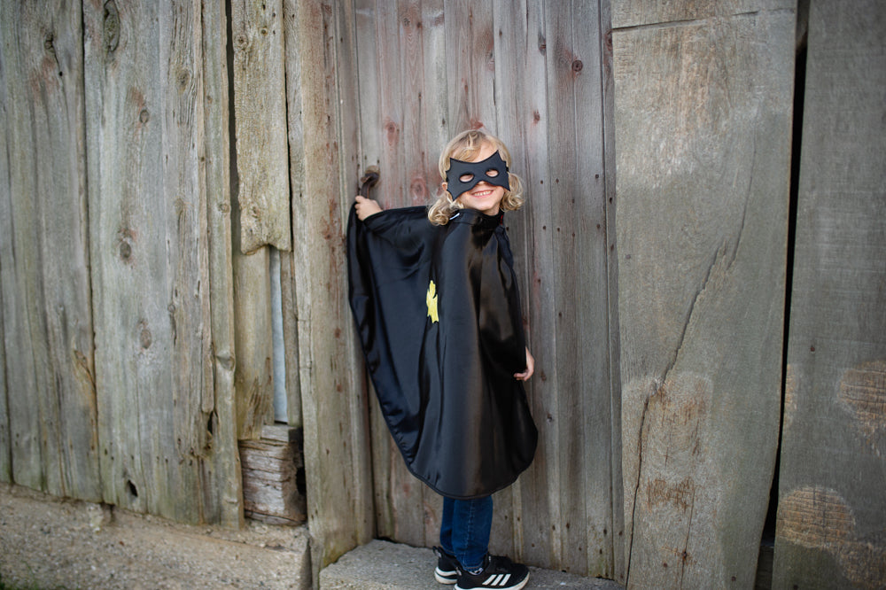Reversible Spider & Bat Cape - Size 4-6 years
