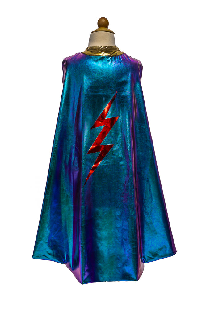 Reversible Blue Lightening Cape - Size 5-6