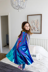 Reversible Blue Lightening Cape - Size 5-6
