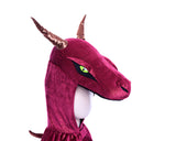 Burgundy & Gold Starry Night Dragon Dress Up - Size 5-6
