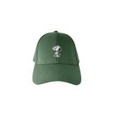 Snoopy Canvas Cap - Green - Medium
