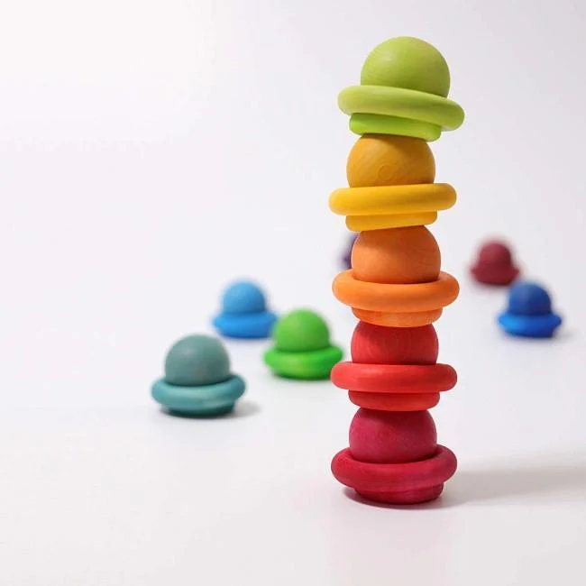 Grimm's - Small Rainbow Balls - Set Of 12