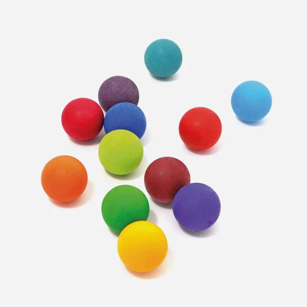 Grimm's - Small Rainbow Balls - Set Of 12