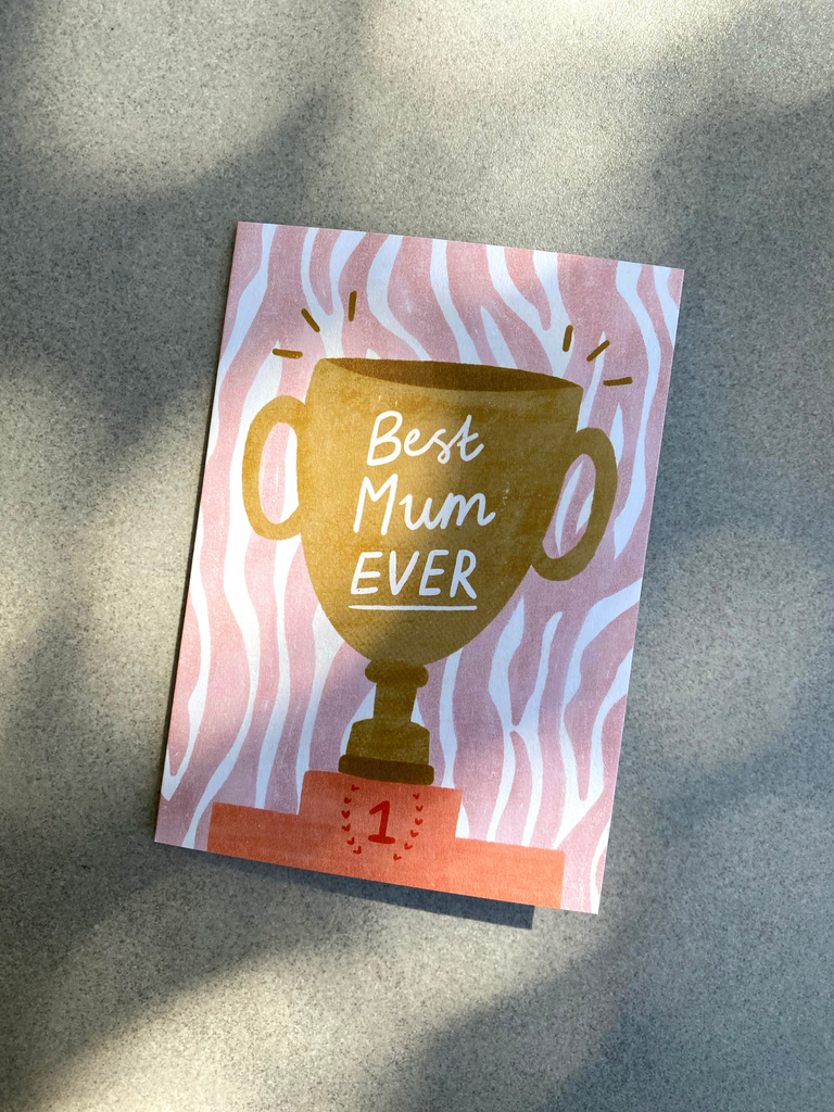 Lauren Sissons Studio - Best Mum Ever Trophy Card