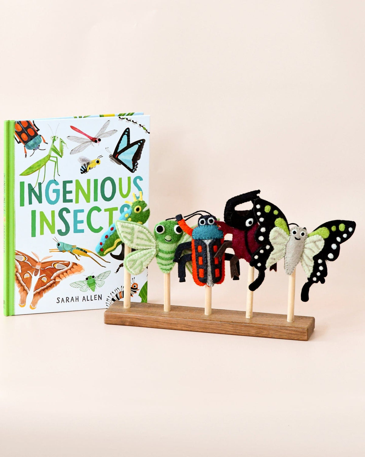 Tara Treasures - Ingenious Insects Finger Puppets & Book Set