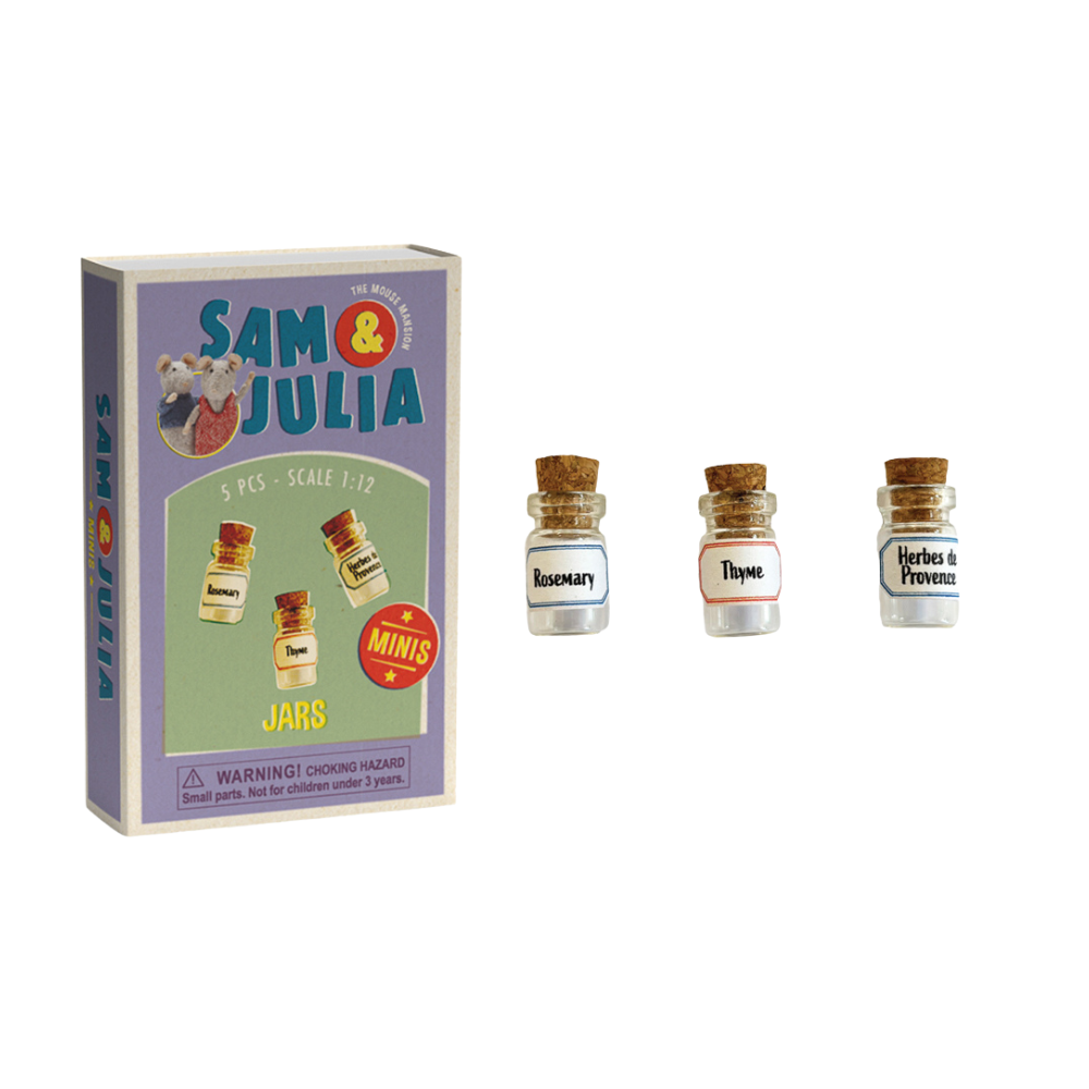 Sam & Julia - Mini Doll House Accessories - Jars