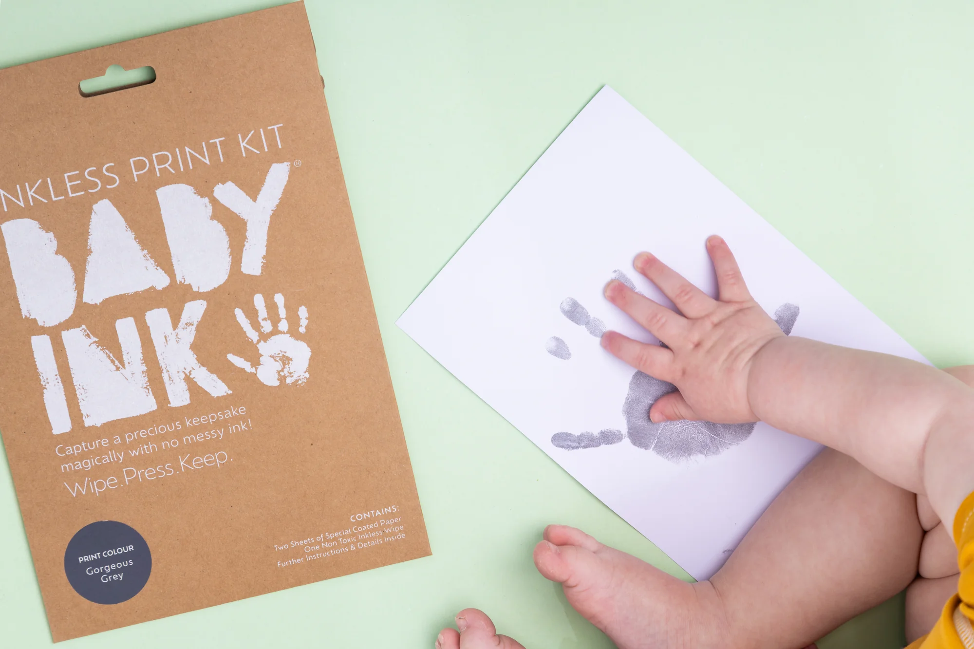 BABYink Ink-less Print Kit - Gorgeous Grey