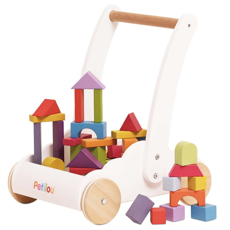 Le Toy Van - Rainbow Baby Walker & Puzzle - 45 Blocks