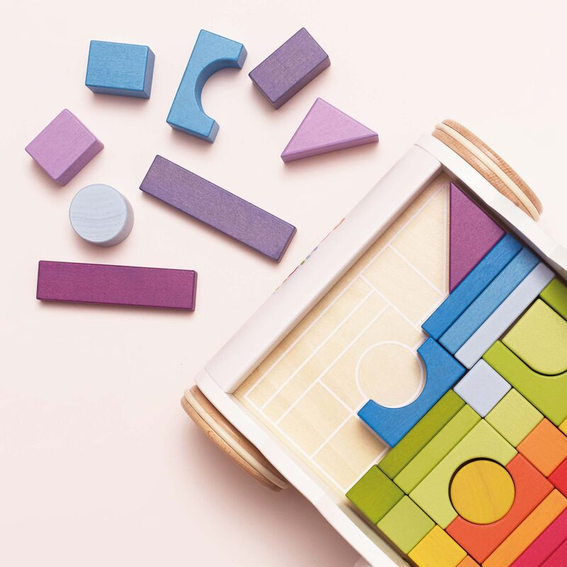 Le Toy Van - Rainbow Baby Walker & Puzzle - 45 Blocks