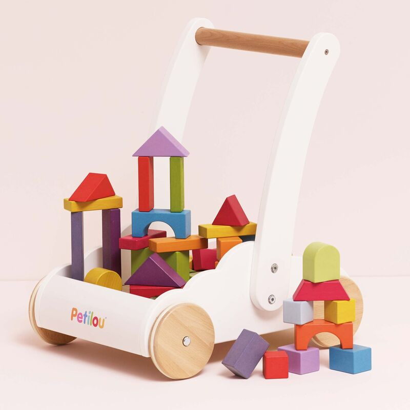 Le Toy Van - Rainbow Baby Walker & Puzzle - 45 Blocks
