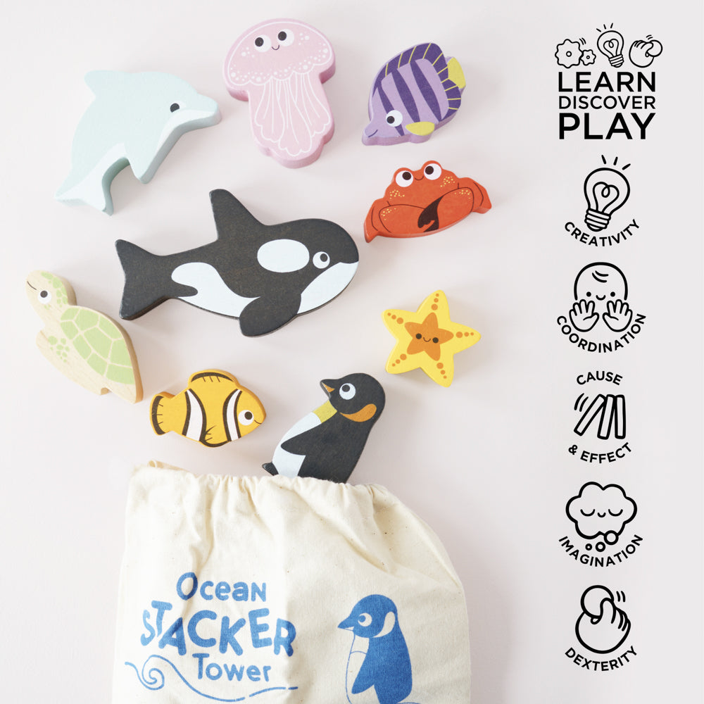 Petilou - Ocean Stacking Animals