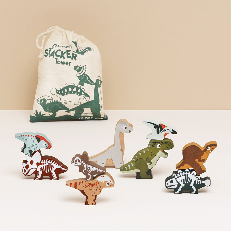 Le Toy Van - Jurassic Dinosaur Stacker & Bag