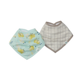 LouLou Lollipop - Bandana Bib Set - 2 Pack - Lemon Squeezy