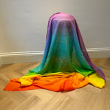 Laura's Play Cotton Pastel Rainbow 145 x 145cm