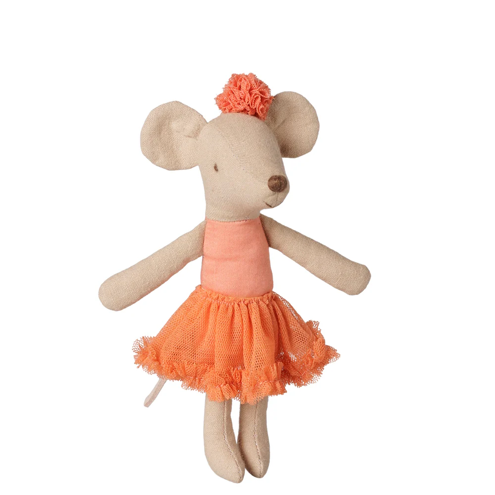 Maileg - Ballerina Mouse Big Sister Dusty Coral- PRE ORDER DUE LATE SEPTEMBER