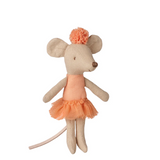 Maileg - Ballerina Mouse Little Sister Apricot - PRE ORDER DUE LATE SEPTEMBER