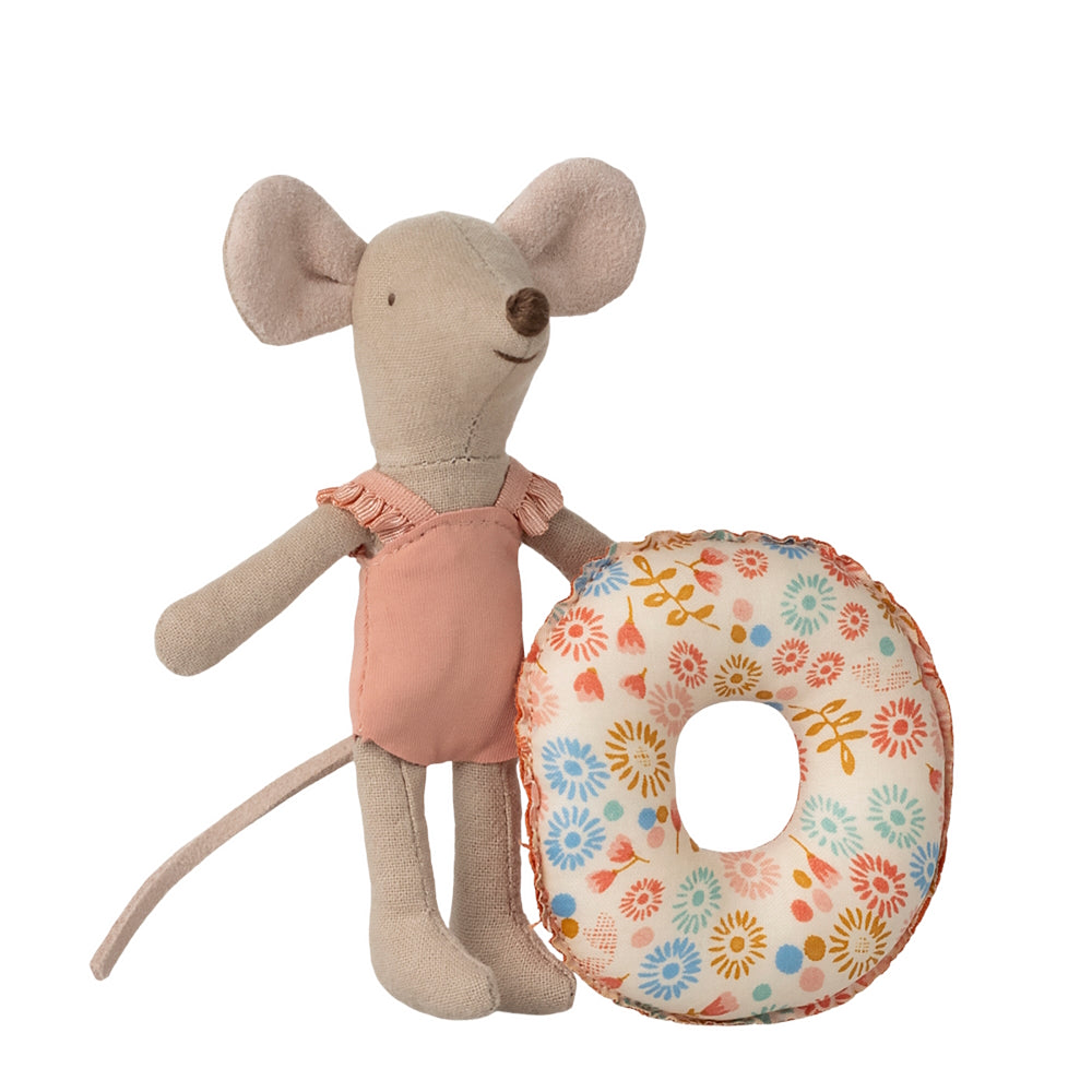 Maileg - Beach Mouse Little Sister with Float - Flower