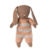 Maileg - Bunny Micro Brown Dusty Rose Knitted Suit