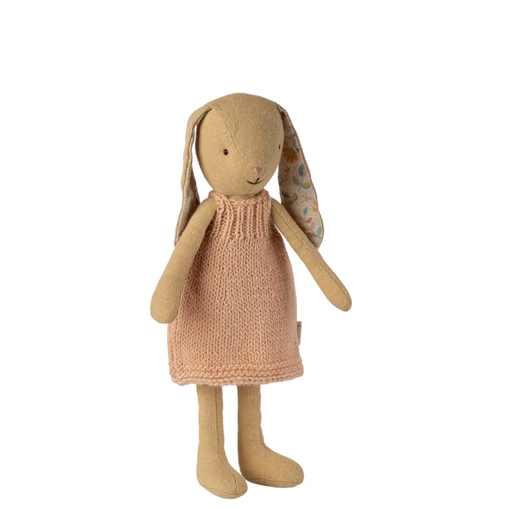 Maileg - Bunny Size 1 Cream Yellow Knitted Dress