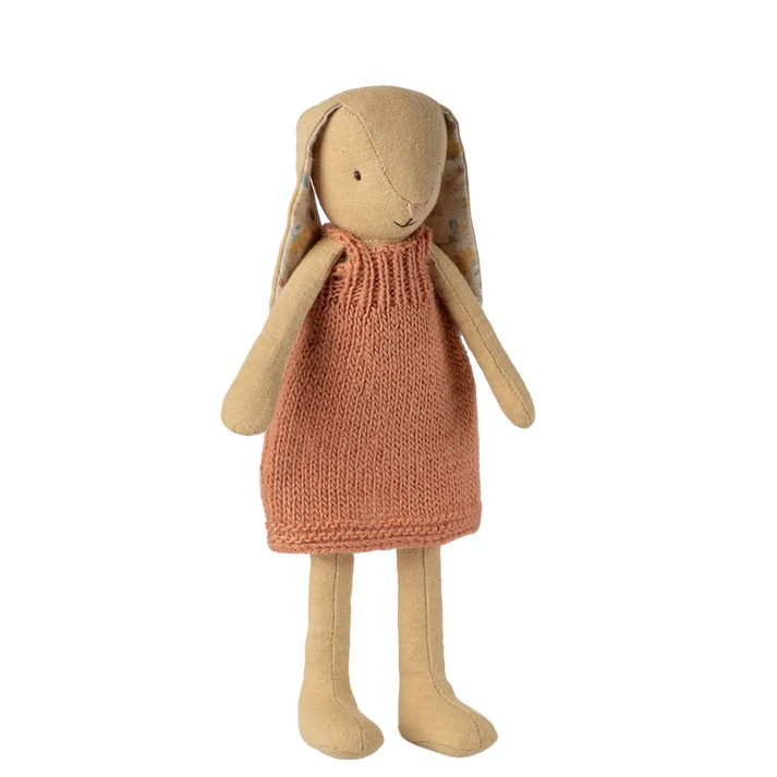 Maileg - Bunny Size 2 Cream Yellow Knitted Dress