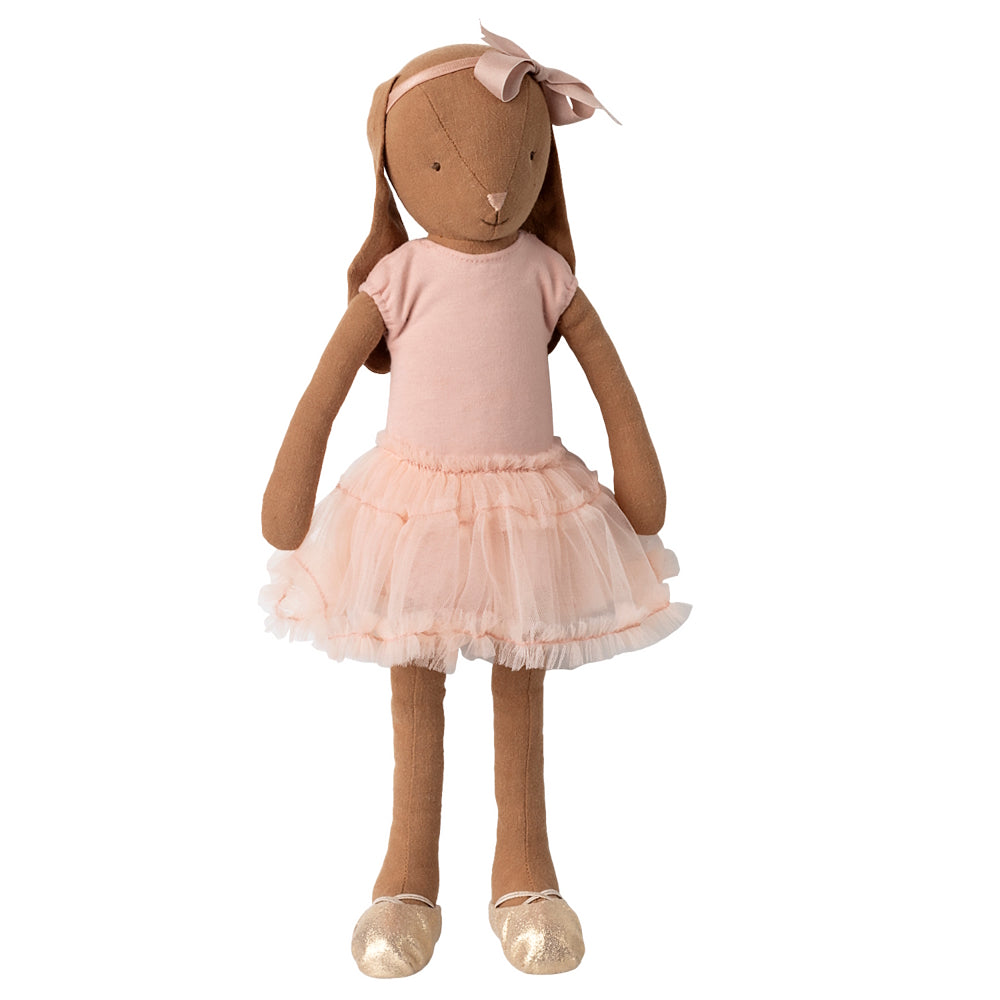 Maileg - Bunny Size 3 - Brown Ballet Suit & Skirt Rose