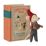Maileg - Christmas Mouse Baby in Book - PRE ORDER DUE LATE SEPTEMBER