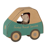 Maileg - Christmas Mouse Little Brother in Car Box - PRE ORDER DUE LATE OCTOBER