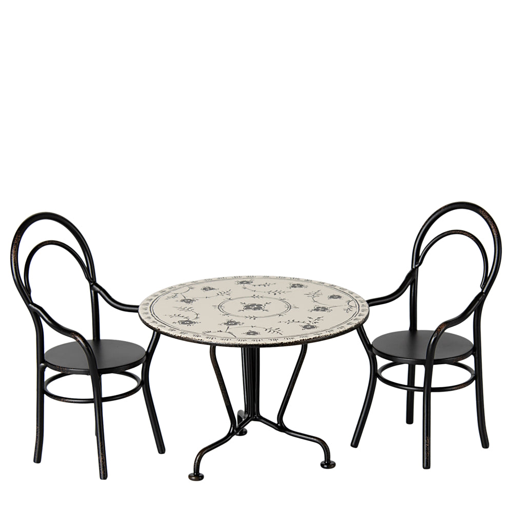 Maileg - Dining Table Set With 2 Chairs Mini - DUE MID MAY 2025