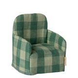 Maileg - Folding Chair Mouse - Green Check
