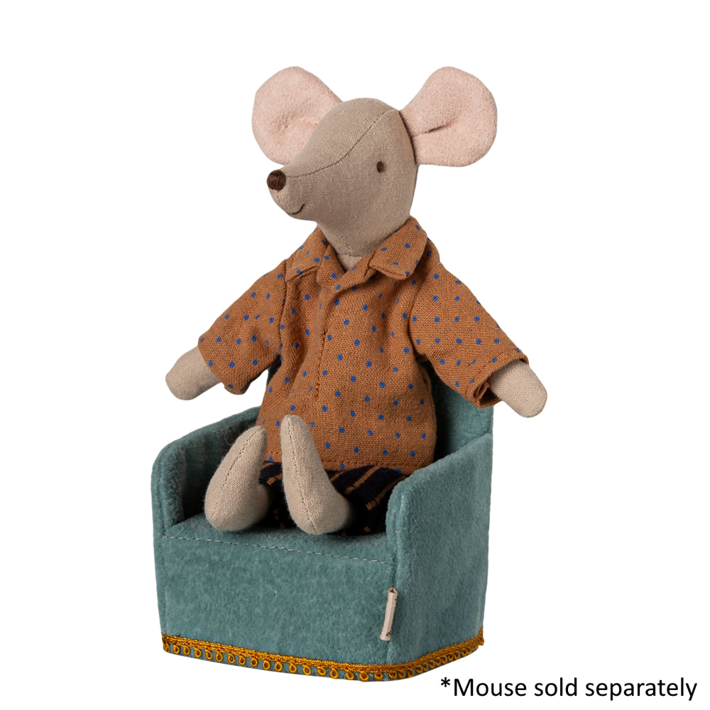 Maileg - Folding Chair Mouse - Mint