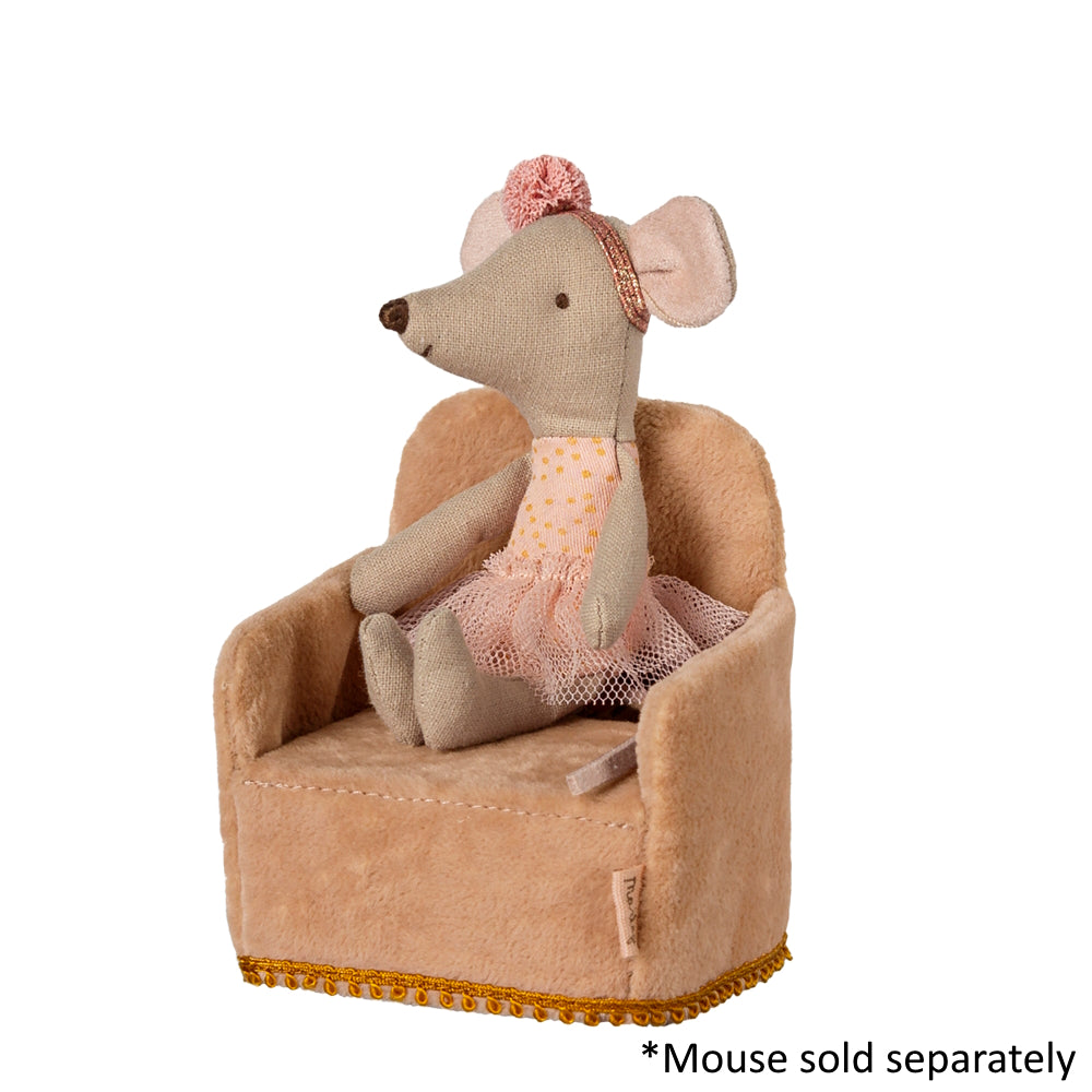 Maileg - Folding Chair Mouse - Powder