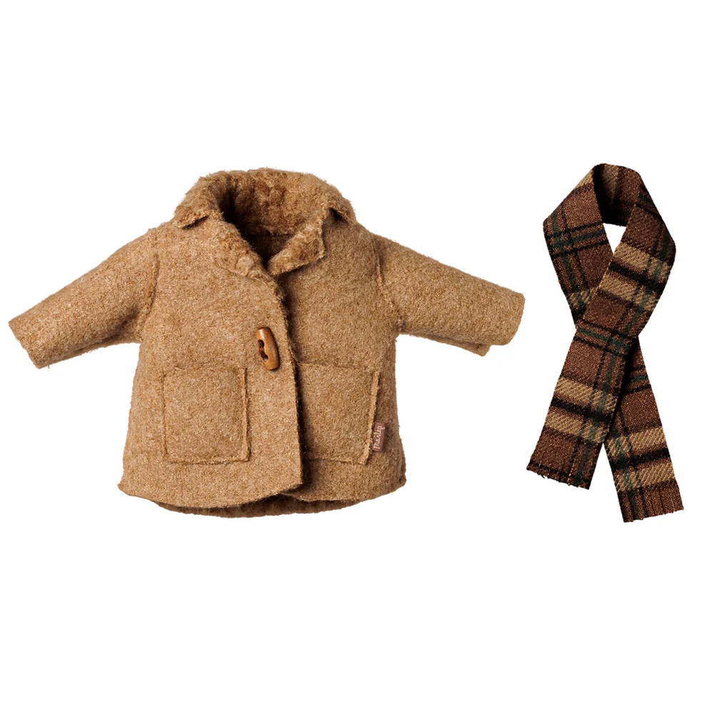 Maileg - Jacket & Scarf Medium Mouse - PRE ORDER DUE LATE OCTOBER