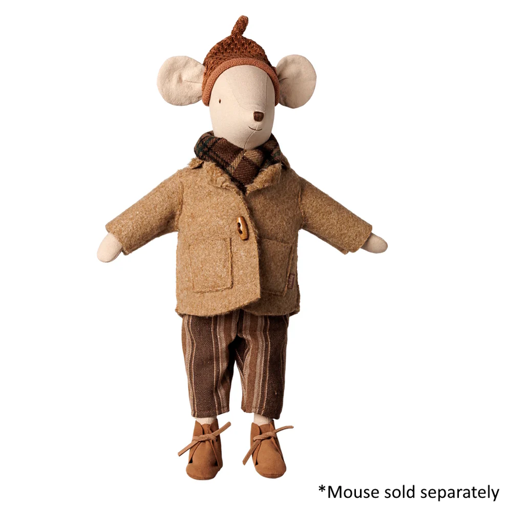Maileg - Jacket & Scarf Medium Mouse - PRE ORDER DUE LATE OCTOBER