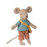 Maileg - Little Brother Mouse with Bag PREORDER ONLY DUE JUL