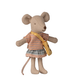 Maileg - Little Sister Mouse with Bag PREORDER ONLY DUE JUL