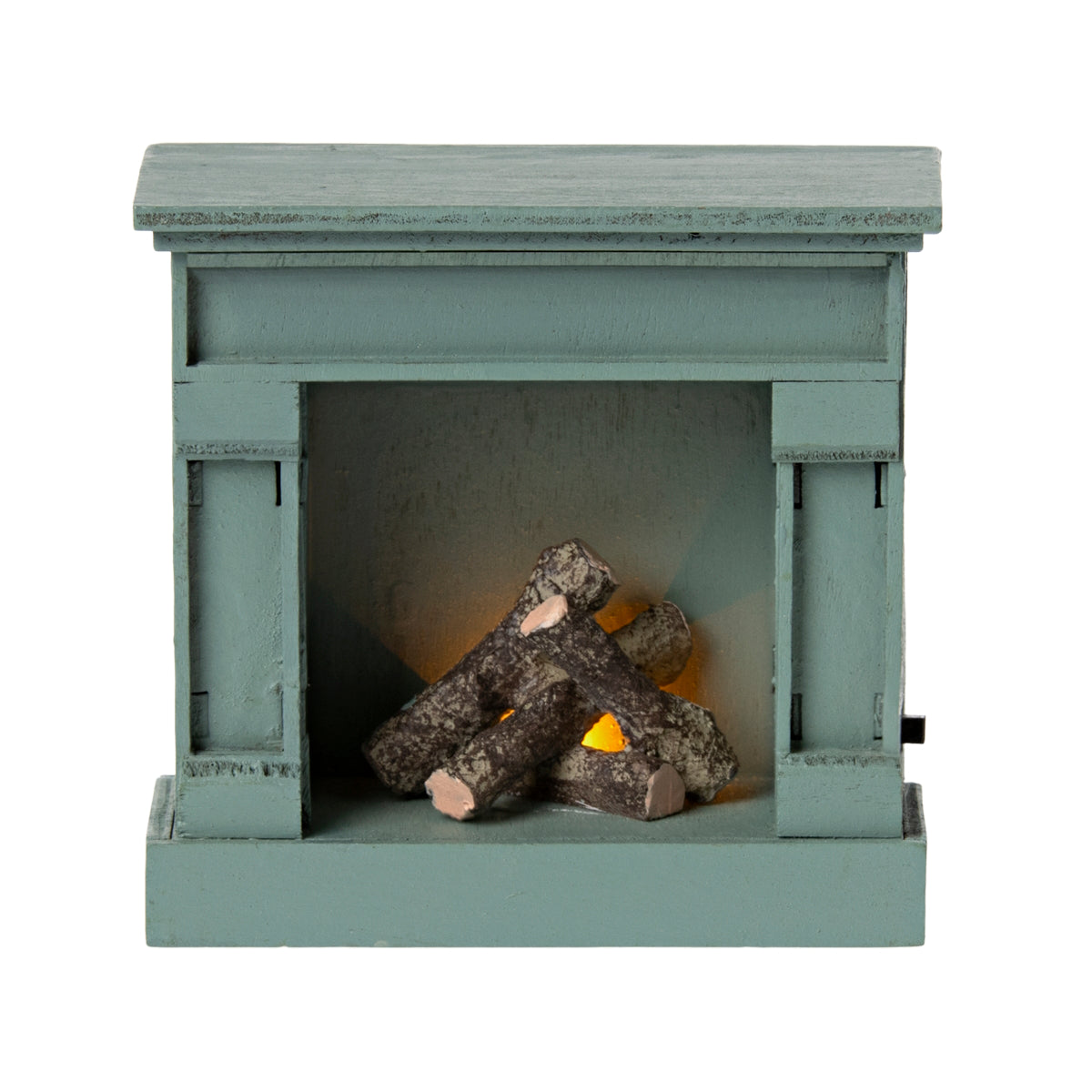Maileg - Fireplace Mouse - Blue