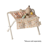 Maileg - Nursery Table For Baby Mouse - Off White Small Dots