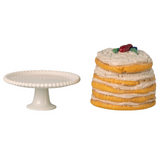 Maileg - Party Cake and Cake Stand Mouse PREORDER ONLY DUE APR