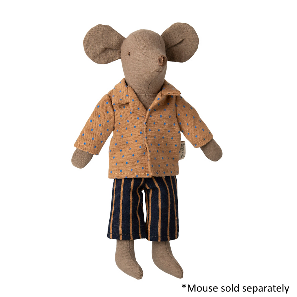 Maileg - Dot Shirt & Striped Pants - Dad Mouse