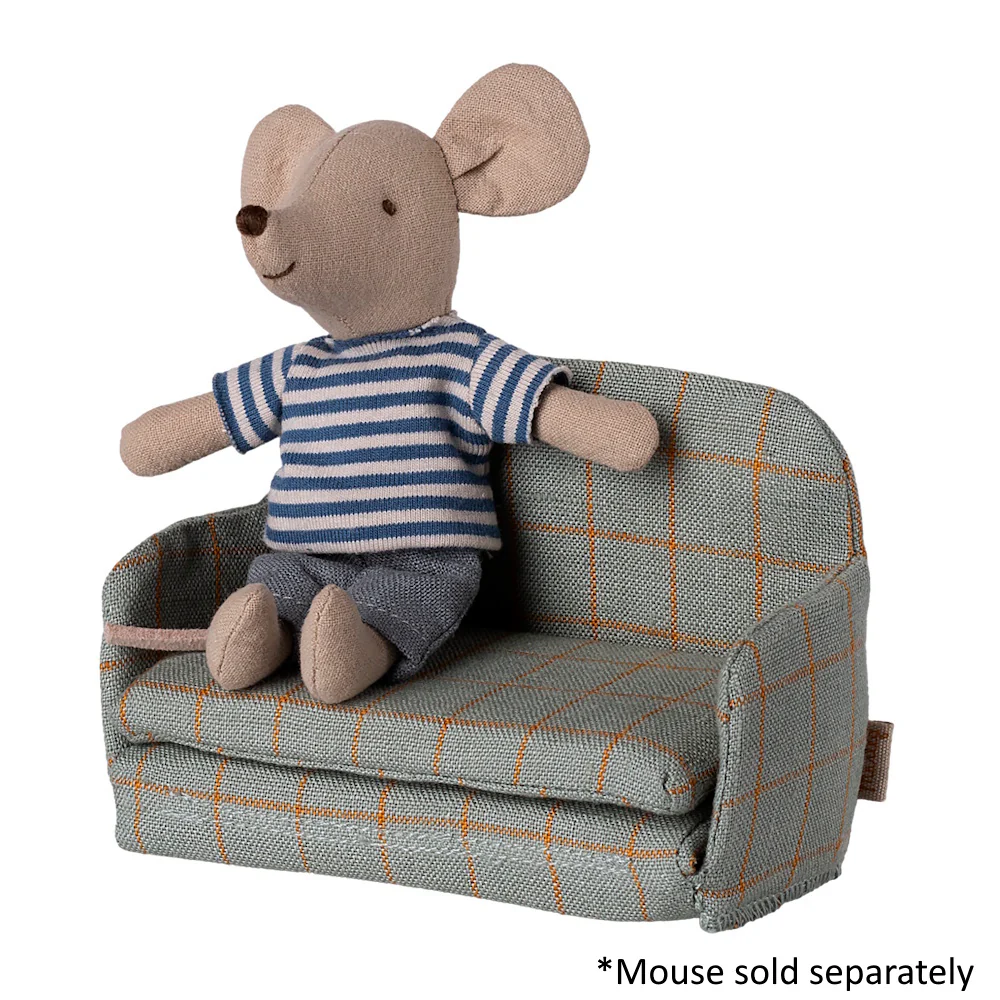 Maileg - Sofa Bed Mouse - Checker