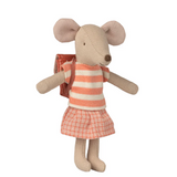 Maileg - Tricycle Mouse Big Sister Coral PREORDER ONLY DUE MAY