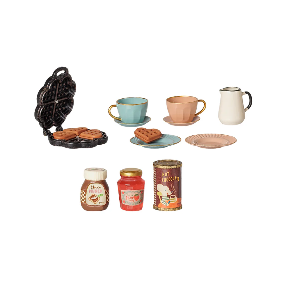 Maileg - Waffle Set Mouse - PRE ORDER DUE LATE SEPTEMBER