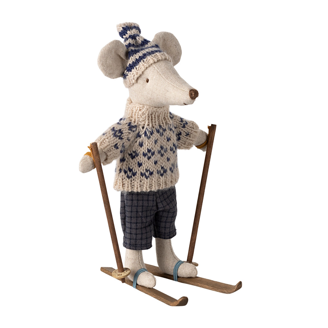 Maileg - Winter Mouse Dad With Skis 2024