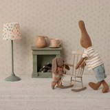 Maileg - Bunny Set Micro Brown Dusty Rose With Ball