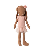 Maileg - Bunny Size 1 Brown in Ballet Suit & Skirt Rose