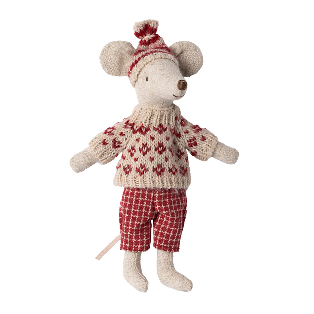 Maileg - Winter Mouse Mum With Skis 2024