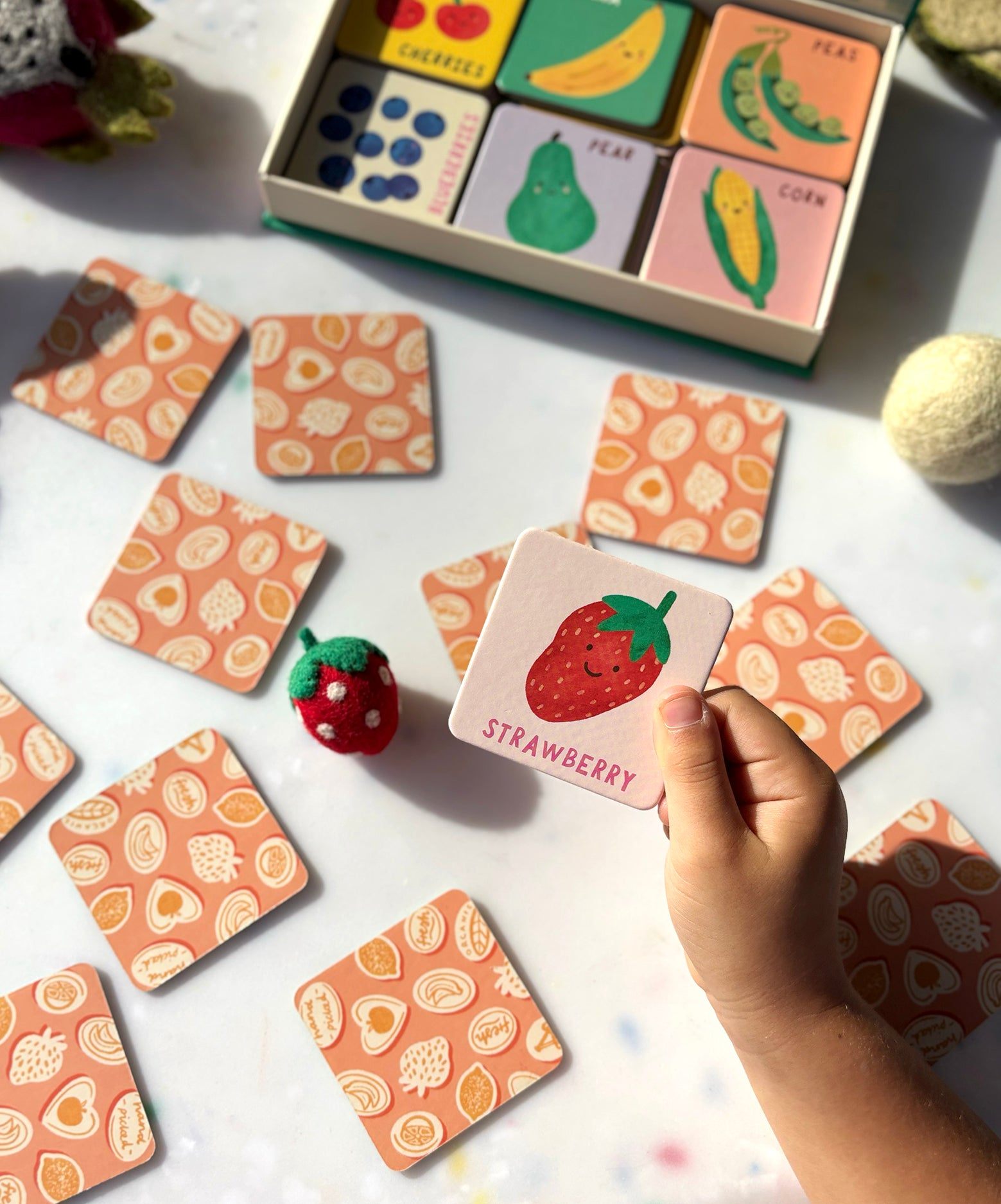 Lauren Sissons Studio - Fruit and Veg Memory & Matching Game