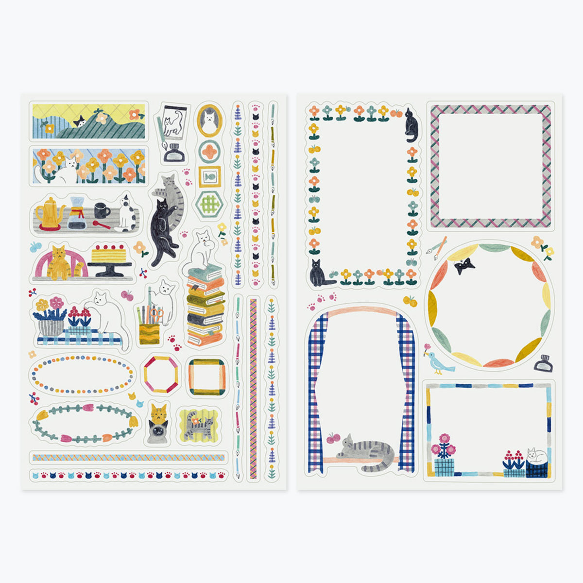 Midori - Yuru Log Planner Stickers - Cats