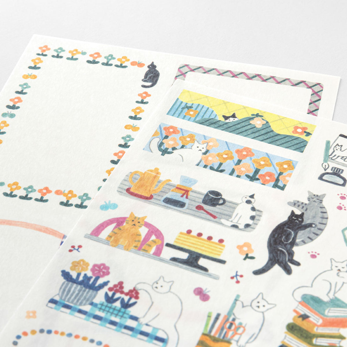 Midori - Yuru Log Planner Stickers - Cats